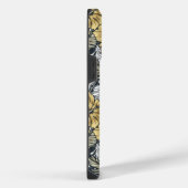 熱帯の葉花の模様 iPhoneケース (右側面)