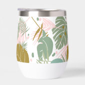 熱帯の葉 – モンステラとヤシの葉パターン (右面)