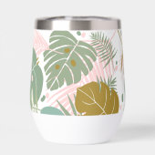 熱帯の葉 – モンステラとヤシの葉パターン (背面)