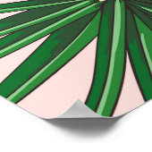 熱帯の葉、花、果実のパターン。 ポスター (角)