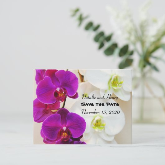 熱帯の蘭の日を保存 案内ポストカード (スタンド正面)