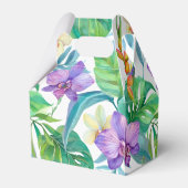 熱帯の蘭の模様の好意ボックス フェイバーボックス (裏面サイド)