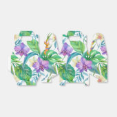 熱帯の蘭の模様の好意ボックス フェイバーボックス (折り畳みなし)