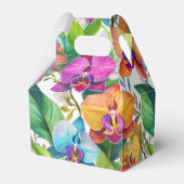 熱帯の蘭の模様の好意ボックス フェイバーボックス (裏面サイド)