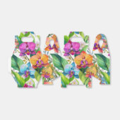 熱帯の蘭の模様の好意ボックス フェイバーボックス (折り畳みなし)