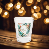 熱帯の虹彩模様 ショットグラス