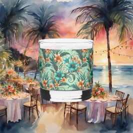 熱帯の虹彩色の岩ガラス ウイスキーグラス