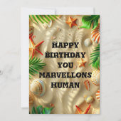 熱帯の誕生日カード シーズンカード (正面)