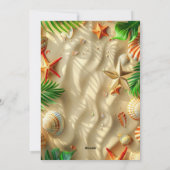 熱帯の誕生日カード シーズンカード (裏面)
