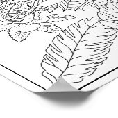 熱帯の部族の複雑なマンダラアダルトカラーリング ポスター (角)