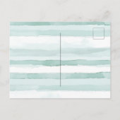 熱帯の青い白い花 ポストカード (裏面)