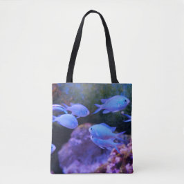 熱帯の青い魚 トートバッグ