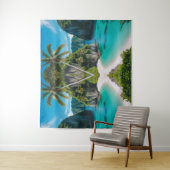 「熱帯の静寂：隠れた入り江に逃げ込む」 タペストリー (インサイチュ)