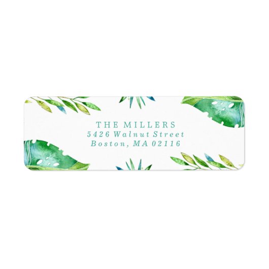 熱帯の願い |休日 ラベル (正面)