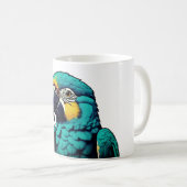 熱帯の鳥のデザインのマグカップ コーヒーマグカップ (正面右)