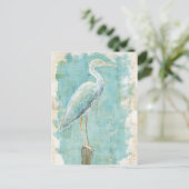 熱帯の鳥 | スティル エグレット ポストカード (スタンド正面)