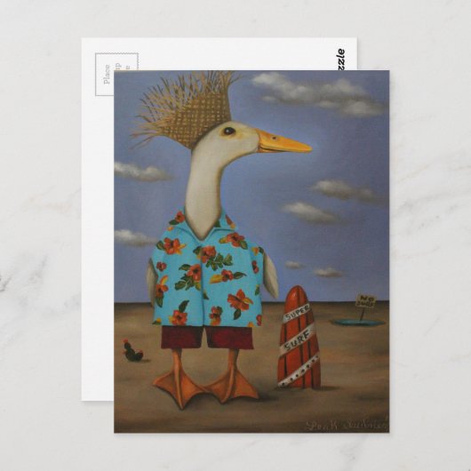 熱帯の鳥？ ポストカード (正面/裏面)