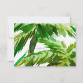 熱帯の鳥　レスポンスカード 招待状 (裏面)