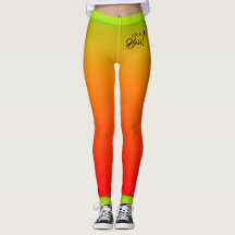 熱帯の黄色の赤いグラデーションのようなボス文字