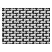 熱帯の黒パイナップルの果実の模様のテーブルクロス テーブルクロス (正面(横))