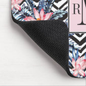 熱帯はすの花パターン マウスパッド (コーナー)