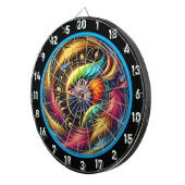 熱帯はっきりしたオウムのダーツボードデライト ダーツボード (正面右)