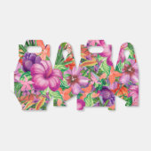 熱帯はっきりしたハワイアン花パターン フェイバーボックス (折り畳みなし)
