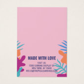 熱帯はっきりしたファッションイラストレーションイヤリングホルダー (裏面)