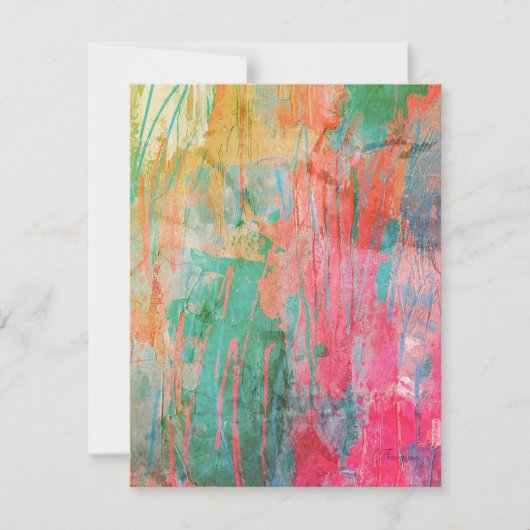 熱帯はっきりした抽象芸術すべての行事 ノートカード (正面)