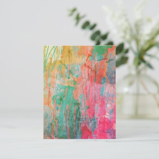 熱帯はっきりした抽象芸術すべての行事 ノートカード (スタンド正面)