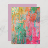 熱帯はっきりした抽象芸術すべての行事 ノートカード (正面/裏面)