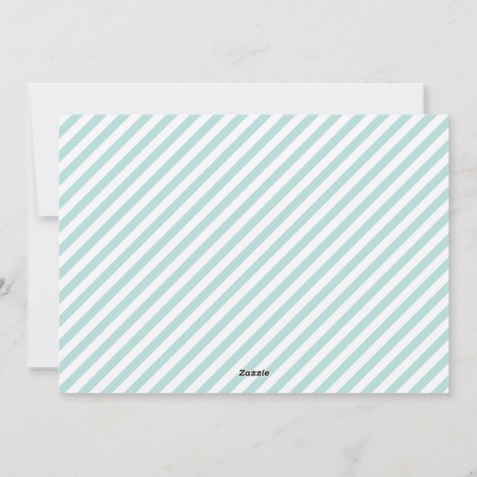 熱帯または航海の季節のごあいさつ |ストライプ シーズンカード (裏面)