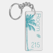 熱帯やしホテルの部屋の鍵Keychain キーホルダー (正面左)