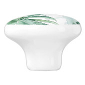 熱帯やし割れた葉 セラミックノブ (側面)