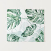 熱帯やし割れた葉 タペストリー (正面(横))