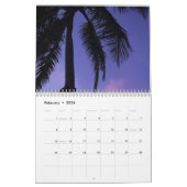 熱帯やし カレンダー (2月 2026)