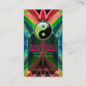 熱帯ろうけつ染めニューエイジ陰陽名刺 名刺 (正面)