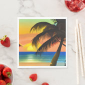 熱帯をテーマにした誕生日 スタンダードランチョンナプキン (インサイチュ)