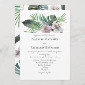 熱帯をテーマにした 招待状 (正面/裏面)