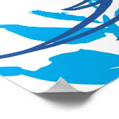 熱帯をモチーフとしたシームレスパターン ポスター (角)