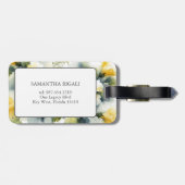 熱帯アイランドウォーターカラーハイビスカス ラゲッジタグ (裏面横)