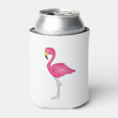 熱帯アイランドパラダイスホットピンクフラミンゴバード 缶クーラー (缶正面)