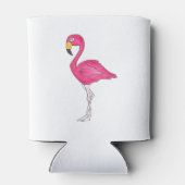 熱帯アイランドパラダイスホットピンクフラミンゴバード 缶クーラー (裏面)