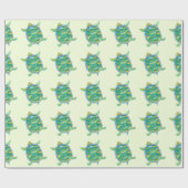 熱帯アオウミガメ ラッピングペーパー (フラット)