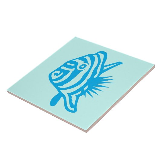 熱帯アクアフィッシュ航海のセラミックタイル タイル (側面)