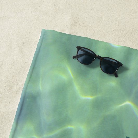 熱帯アクアマリン水カスタマイズ可能 ビーチタオル (インサイチュ)