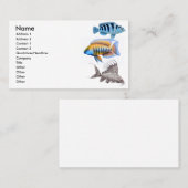 熱帯アクアリウムの魚の名刺 名刺 (正面/裏面)