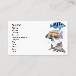 熱帯アクアリウムの魚の名刺 名刺