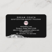 *~*熱帯アゲート酸クリスタルパームツリーフラミンゴ 名刺 (裏面)