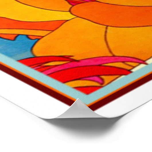 熱帯アジアアールデコプリント1934年~16x20年 ポスター (角)